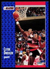 Clyde Drexler Base Fleer Tony's Pizza S-78 NM