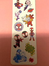 Spider-Man-Spidey-Gwen-Sticker Set-12 Stickers-Licensed-New