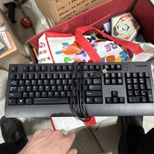 Lenovo USB Wired Keyboard KU-1619 Black US English New in Box