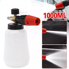 1/4 Quick Release Snow-Foam Lance Pressure Washer Gun Soap Cannon Bottle 1L UK'