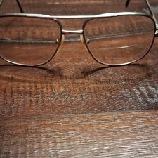 BerDel Steroflex OLIVELITE Gold Metal Full Rim Eyeglasses 140mm Italy