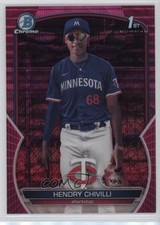 2023 Bowman Chrome Prospects Fuchsia & Pink Vapor Refractor Hendry Chivilli 11o2