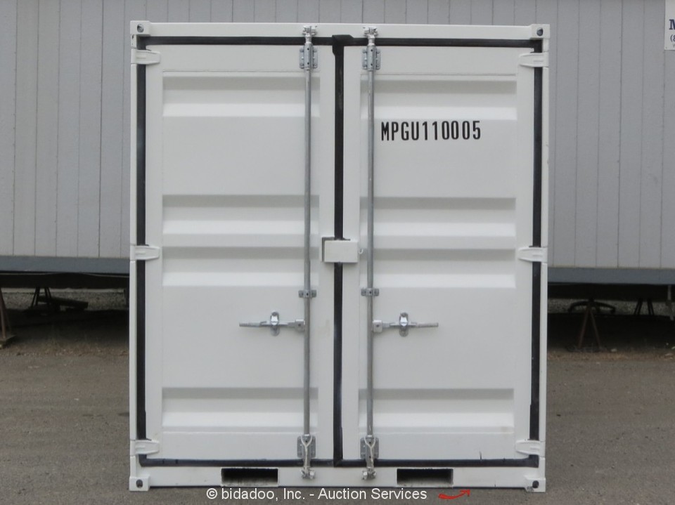 Aboss 11' Shipping Storage Container Guard Yard Shack w/Side Window ...