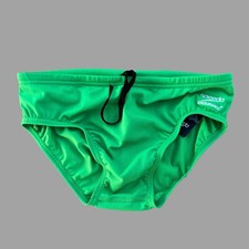 Speedo Men bright green endurance swim Brief swimwear size 32 34 36 38