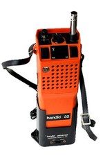 Radio CB portatile vintage Handic 32 walkie talkie con scatola +