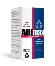ALLIMAX Garlic Supplement 180 Count Bioactive Allicin Immune Support Capsules