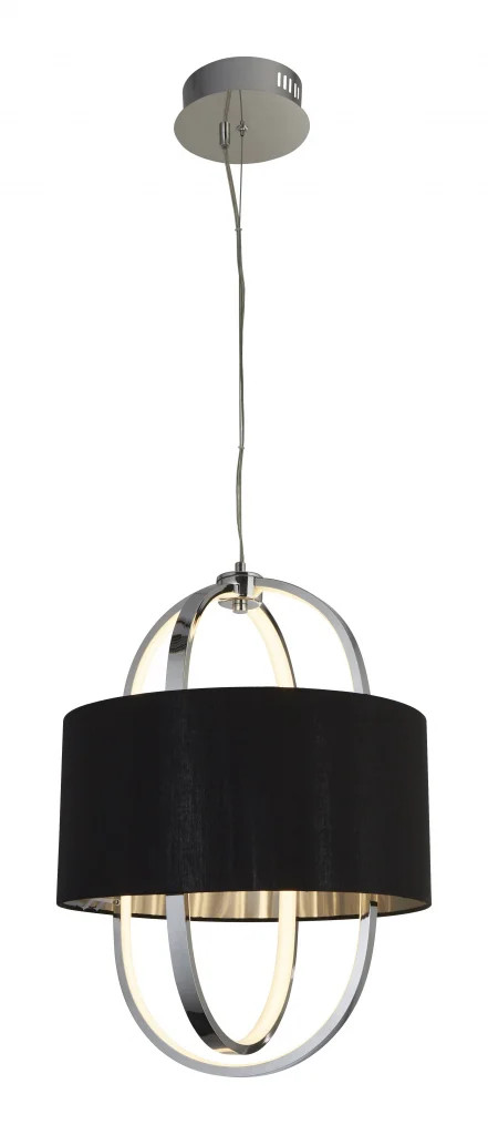 Ceiling Light Silver Madrid LED Chrome Black Searchlight 62802CC