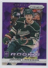 2013-14 Panini Prizm Purple Cracked Ice Prizm Johan Larsson #211 Rookie RC 0f2
