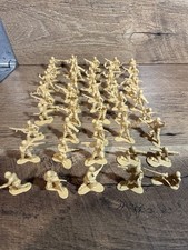 Lot Of 45 Tan Army Men 1.5  Plastic Toy Soldiers