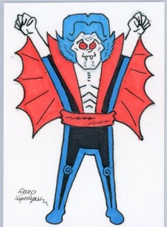Fred Hembeck Sketch Card: Morbius the Living Vampire (Marvel Comics)