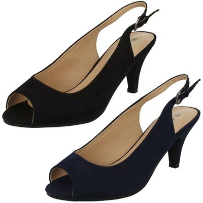 Anne Michelle Damen Peeptoe Sling Absatz