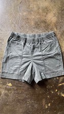 J. Jill Pull On Shorts Medium Olive Green Cotton Blend
