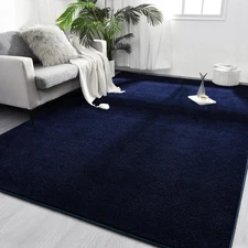 Area Rugs for Bedroom Living Room, 4x6 Navy Blue Super Soft Comfy Thickened M...