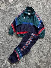 Vintage 90s Kappa Barcelona Tracksuit Jacket  Pants rare football soccer sz M/L