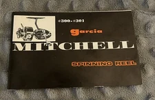 Vtg. Garcia Mitchell 300 301 Spinning Reel Manual