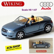Audi TT Roadster Type 8N 2000-06 Glacier Blue Pearl Effect 1:87 Wiking 131 06