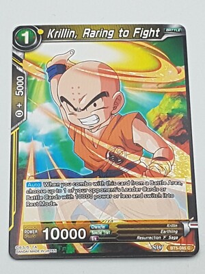 Dragon Ball TCG Einzelkarte Krillin, Raring to Fight common NM