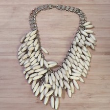 1960s Acrylic Bead Collar Statement Necklace