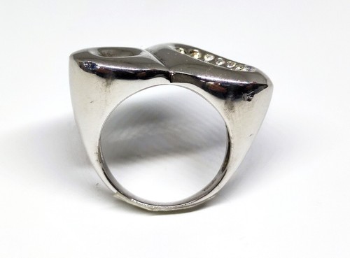 Anello donna argento 925 Linea2 a cuore maschera cristalli Swarovski mis. 16 - Foto 9 di 16