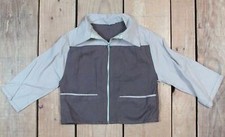 Vintage 1950s Boys 2-Tone Gabardine Jacket Brown/Tan Ricky Rockabilly Sz.2 Nice