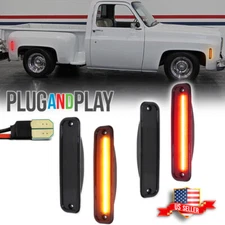 LED Side Marker Light For 73-1980 Chevy Pickup Blazer Suburban Jimmy GMC K15/K25