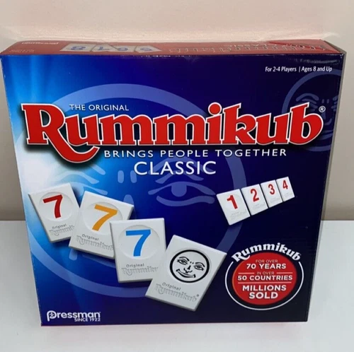 The Original Rummy Tile Game Rummikub Board Game 2 - 4 Players NEW Sealed