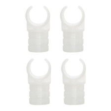 X4 Awning Pole C Clips 23mm White Camping Caravan Motorhome Tent Awning