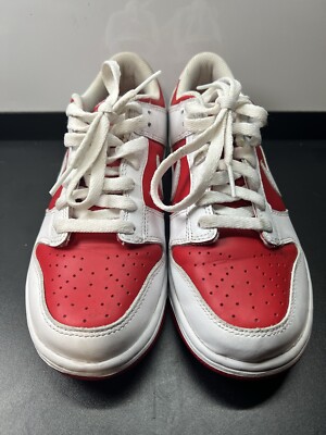 Nike Dunk Low Championship Red 2021 Sz 6Y USED 