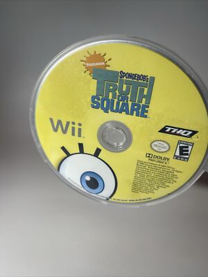 SpongeBob's Truth or Square (Wii, 2009) Disc Only