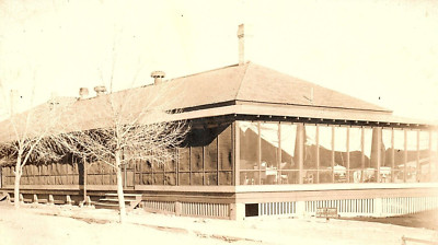 1920s COUNTRY CLUB RESTAURANT UNKNOWN LOCATION DINING TABLES RPPC POSTCARD P1201