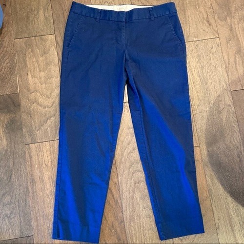 J Crew Stretch Skimmer Pants Royal Blue 