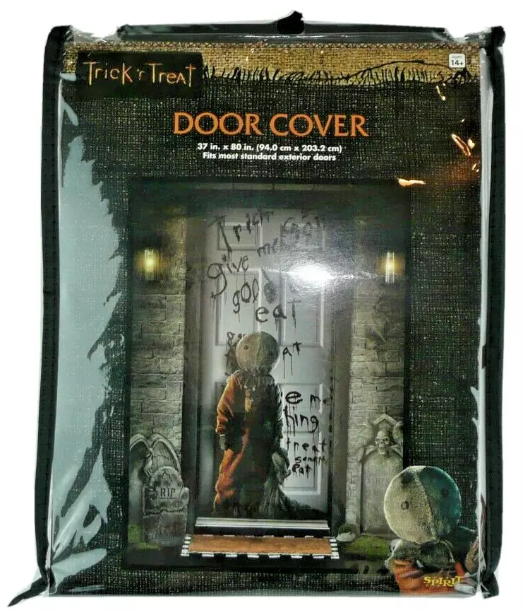 Trick r Treat Sam Door Cover Halloween Decoration Party Wall ...