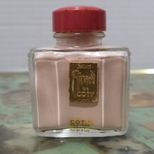 Vtg 1930s L' Aimant De Coty SACHET Powder Perfumed Talc Glass Jar COTY Paris NY