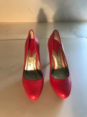 Escarpins Lele Pyp En Cuir Rose - Talons Aiguilles Très Hauts - Taille 37