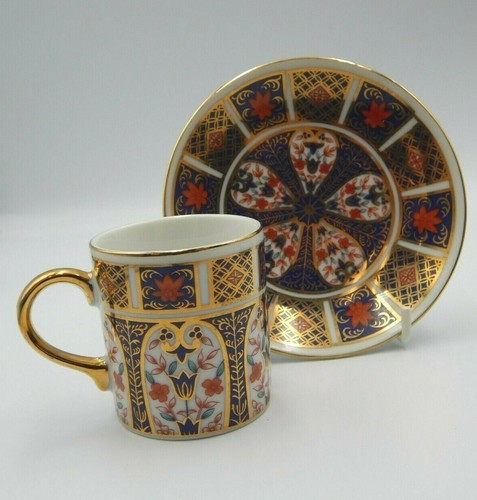 4 IMARI STYLE HORCHOW COLLECTION DEMITASSE CUP & SAUCER MULTICOLORED GOLD JAPAN - Picture 2 of 9