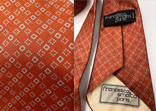 TRÈS CHIC CRAVATE 100 % Soie signée FRANCESCO SMALTO PARIS  - VINTAGE