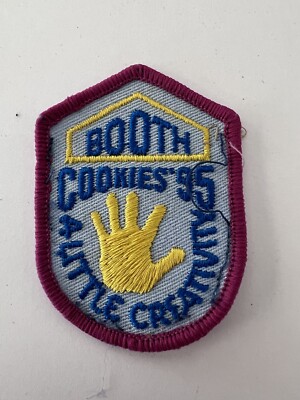 Vintage Girl Scout Brownie Patch Badge 1995 Cookie Booth Little