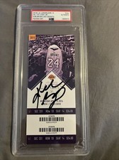 Kobe Bryant Signed Auto Final Last Game Ticket PSA slabbed Panini COA