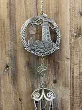 Lighthouse Metal Windchime  23.5" x 3"