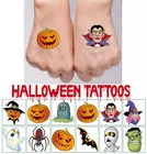 Kids Halloween Tattoos Childrens Party Bag Fillers Boys Temporary Tattoo