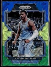 2021-22 Panini Prizm #105 Xavier Tillman Choice Blue Yellow and Green 3303A