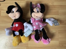 Disney Store Lot de 2 peluches Disney Mickey Mouse Minnie Mouse 