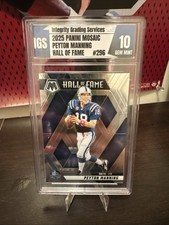 2025 Panini Mosaic - Hall of Fame Peyton Manning #296 Graded 10