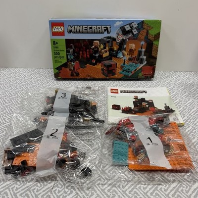 LEGO Minecraft: The Nether Bastion (21185) 100% Complete (RETIRED) Open Box CIB