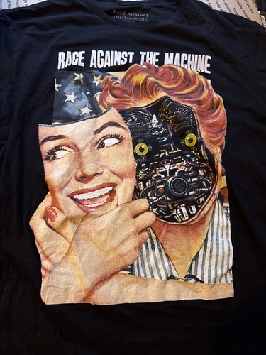 2022 Rage Against the Machine Shirt Large Tour Public Service Announcement