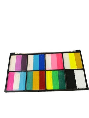 Kinderschminken Color Split Cake Palette  8tlg. Face Paint