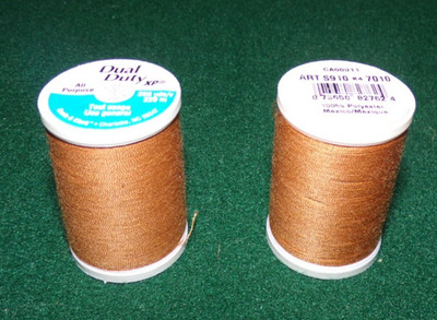 Dual Duty All Purpose Polyester Thread, 250 yards, Cider (7010)