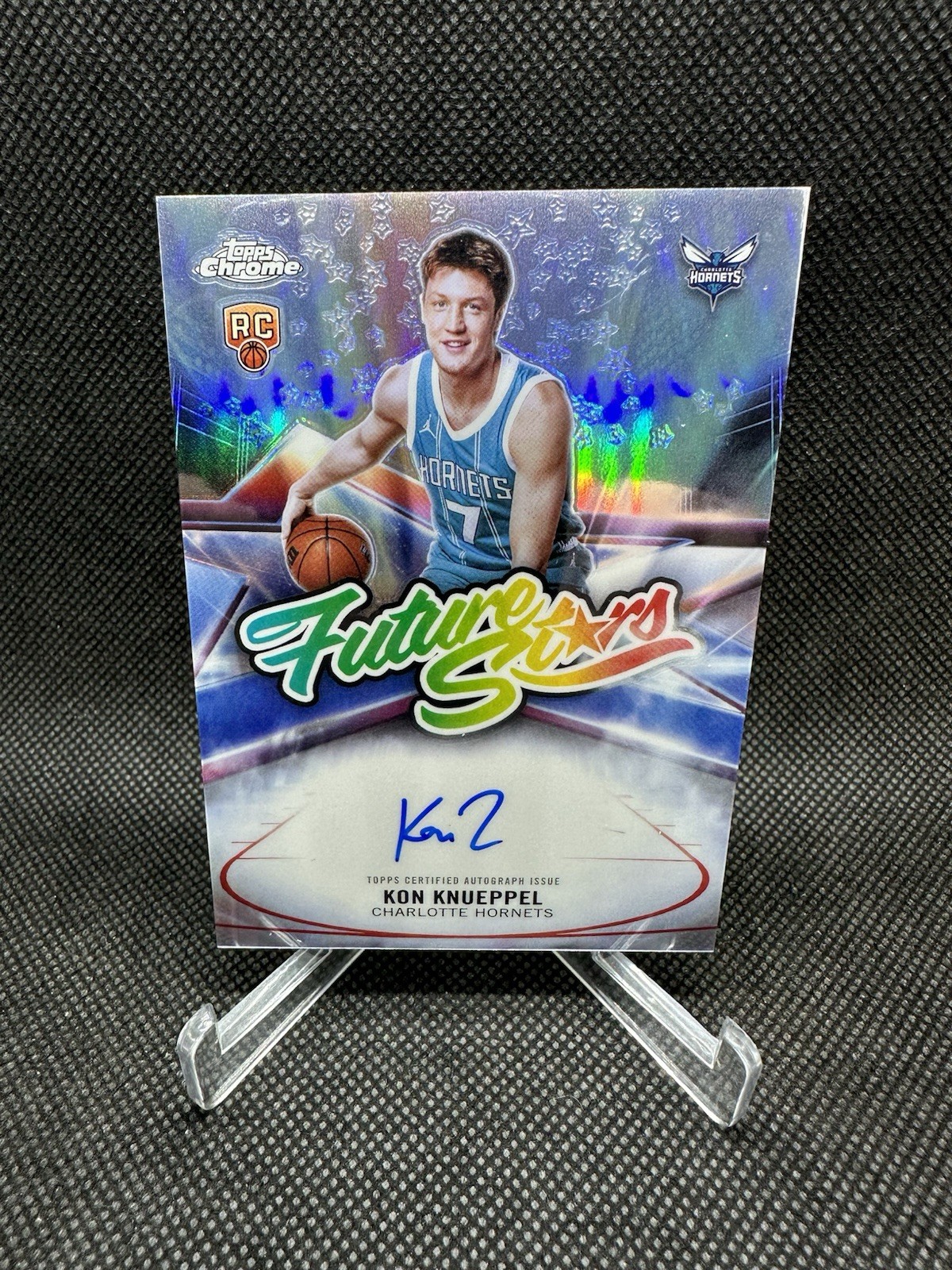 2025-26 Topps Chrome #FS-KK Kon Knueppel Future Stars Refractor Rookie Autograph