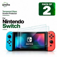 2x Nintendo Switch Screen Protector Premium 9H Gorilla Glass Pack of 2