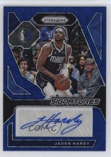 2023-24 Panini Prizm Signatures Choice Blue 41/49 Jaden Hardy #SIG-JDN Auto ms9